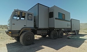This Family Lives in a Fully-Equipped, Off-Grid 6x6 Military Vehicle With Two Slide-Outs