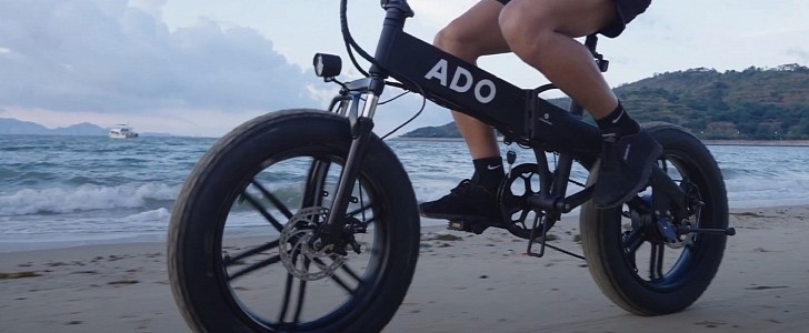 ADO A20F foldable electric fat bike
