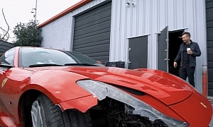 This Ferrari 812 Superfast Is Super Crashed, It Should Be on Its Way to the Crusher