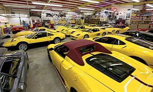 This Ferrari Collector Owns Over 40 Units and They’re All Yellow