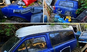 This Ford Escort MK1 Camper Van Found Hiding in a Junkyard Is a Rare Pop-Top Gem