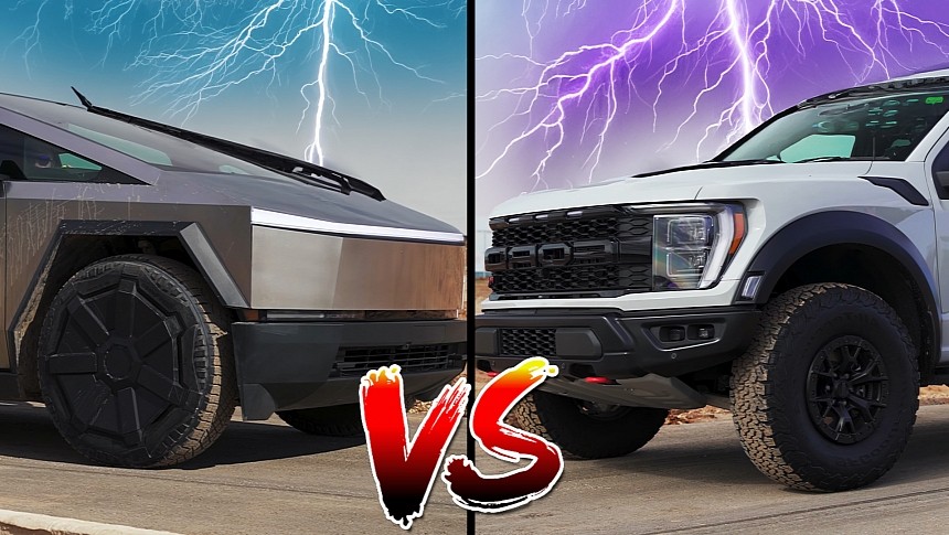 Ford F-150 Raptor R vs. Tesla Cyberbeast