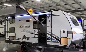 This Forest River Travel Trailer Is Loaded With Amenities, Has an Outside Kitchen Too