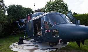 This Former British Army Combat Helicopter Takes Glamping to a Whole New Level