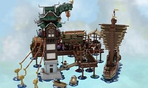 This Genshin Impact Liyue Harbor Is an Amazingly Detailed Fan-Made 'LEGO Ideas' Set