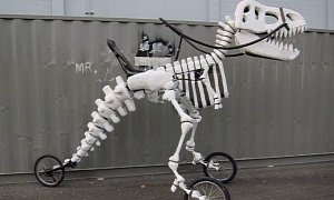 This Giant Rideable T-Rex Bicycle Could Make You Popular