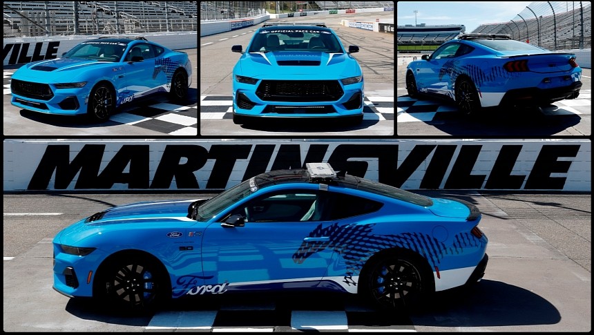 Grabber Blue 2024 Ford Mustang GT NASCAR Pace Car