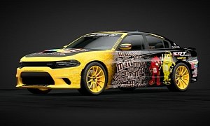 This GTS Dodge Charger Hellcat M&M Edition Looks Yummy