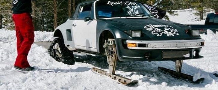 Porsche 911 Snowmobile