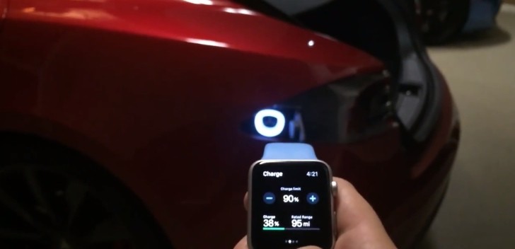 Apple Watch App for Tesla Model S