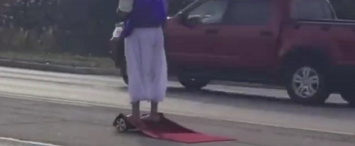 Aladdin on a hoverboard