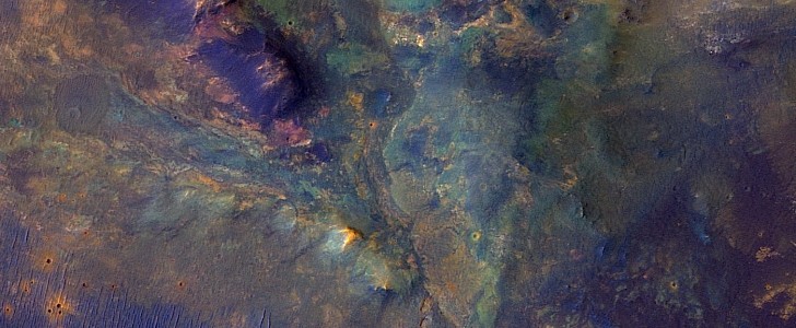 Potential rover landing site on Mars