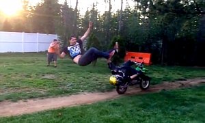 This Has Got to Be One of the Most Idiotic Motorcycle Stunt in the Universe