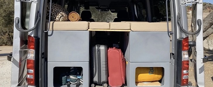 This Ingenious System Turns a Cargo Van Into a Home on Wheels in Minutes