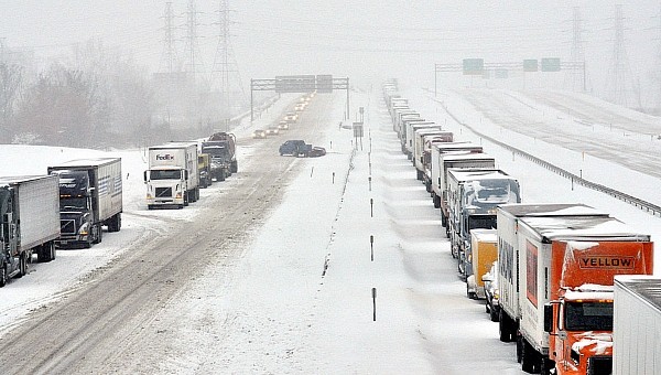 Interstate 90 Winter Storm Elliot 
