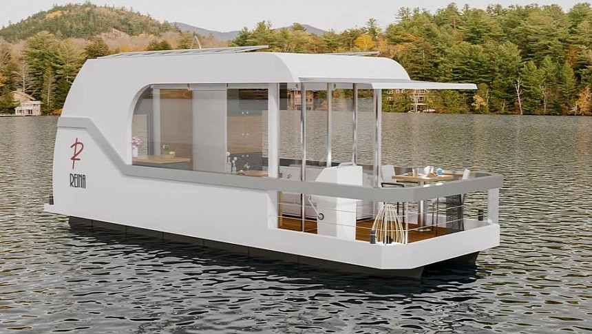 The Reina Mini from Reina Boats is a luxury, smart tiny house that floats 