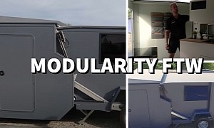 This Is Flip90 Offroad, the Compact Trailer That Flips to Expand in Camp Mode