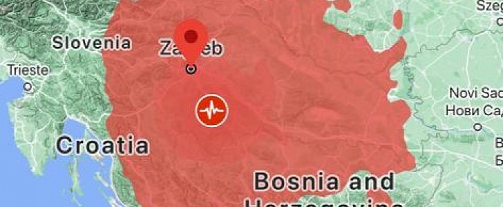 Google Maps earthquake data