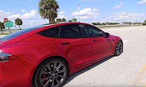 This Is How Low Tesla Model S Gets in Cheetah Stance Launch Mode