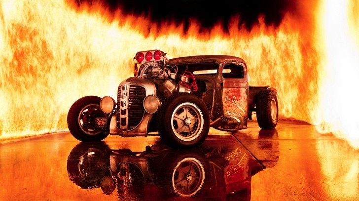 Rat rod and fire parking