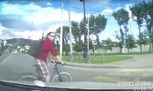 This Is How Russian Drivers Deal with Cyclists That Don't Obey the Law