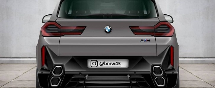 BMW XM rendering by @BMW43__ on Instagram