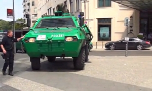 This Is How the German Police Rolls when Protecting Barack Obama