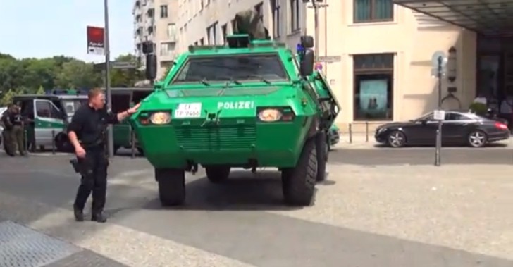 German Police armored vehicles