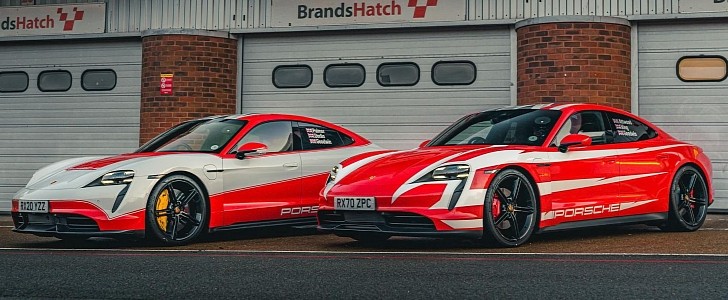 photo of This Is How Two Porsche Taycan EVs Set 13 UK Endurance Records in Just 13 Hours image