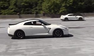This Is How You Park a Pair of Nissan GT-Rs