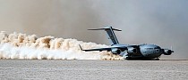 This Is How You Reshape the Delamar Dry Lake Using a C-17 Globemaster III