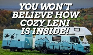 This Is Leni the Hippie Bus, an Old VW Conversion With Matching Garage and Full Bath