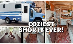This Is Monarch, a Very Cozy Short Bus Conversion With Off-Grid Capabilities