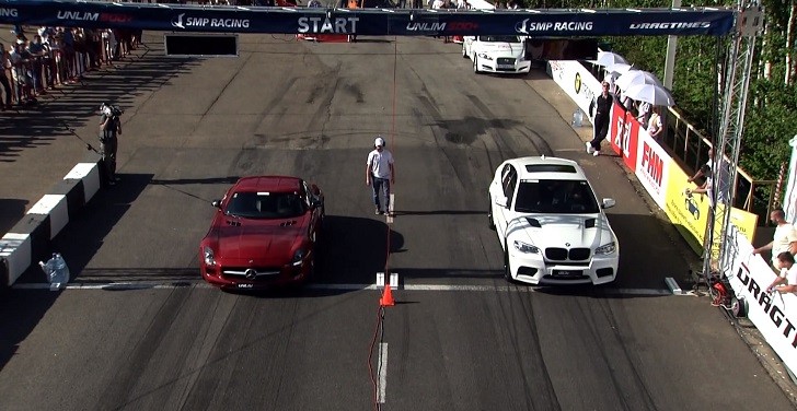 BMW X6 M vs SLS AMG