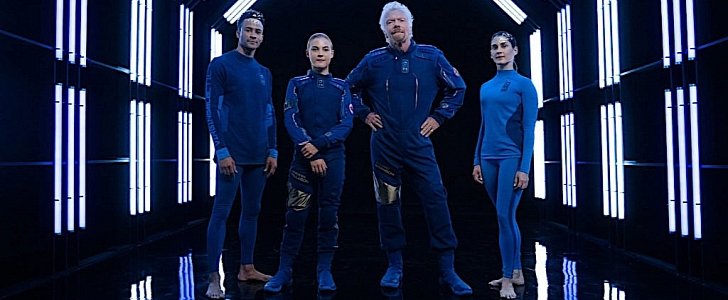 Richard Branson and the blue spacesuit