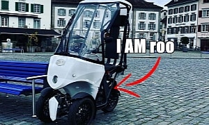 This Is roo, a Semi-Enclosed Trike Dubbed the Most Space-Saving Vehicle in the World
