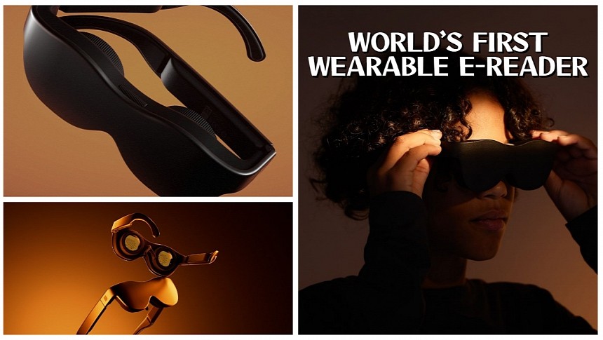Sol Reader is the world's first wearable e-reader, and priced accordingly