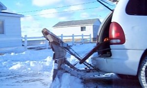 This Is the Craziest DIY Snowplow You’ll See