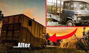This Is The Dutchess, an Old and Battered Horsebox Turned Gorgeous Log Cabin on Wheels