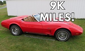 This Is the First Chevrolet Corvette Convertible Built in 1975, It Has Just 9K Miles