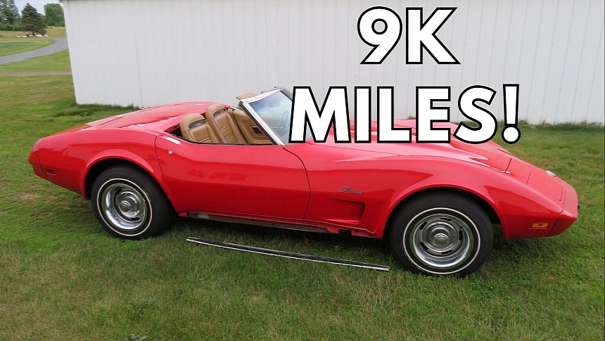 This Corvette is the first convertible that rolled off the assembly lines in 1975