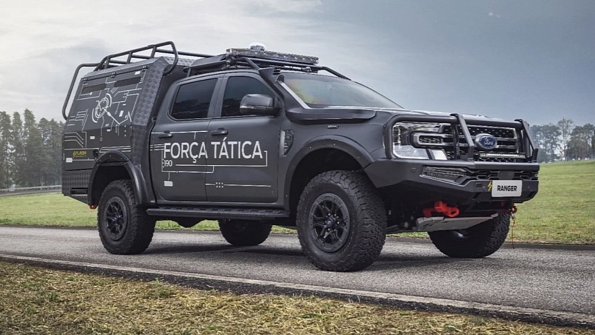 Ford Ranger converted for military use or law enforcement