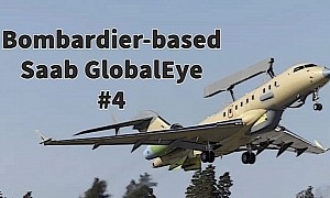 This Is the Fourth Bombardier Global to Fly With Strange Apendix on Its Back