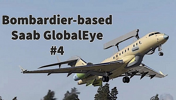 Saab GlobalEye number 4 taking first flight