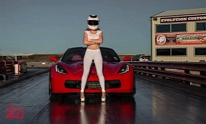 This Is The Stig's Wife and She Drives a Corvette