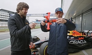 Can the World's Fastest Camera Drone Keep Up With Max Verstappen in a Red Bull F1 Car?