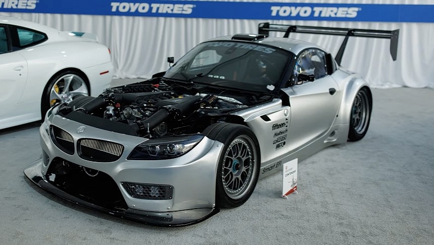The BMW Z4 GT3 with a Mercedes engine is street-legal