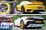 This Is What Work-from-Home Drag Racing Looks like: 911 Turbo S Vs. Huracan EVO
