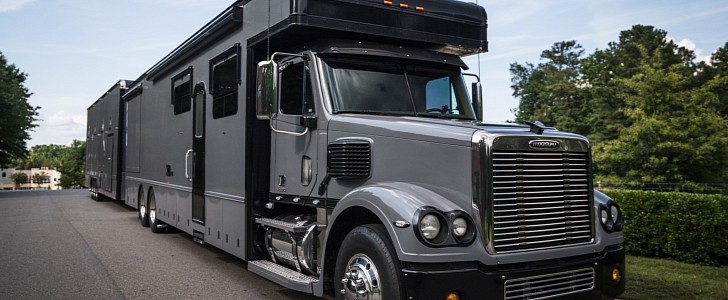 "One of the baddest rigs" out there, this Freightliner Coronado Haulmark conversion is looking for a new home