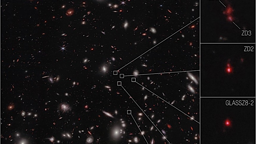 Webb spots galaxy cluster from the early years of the Universe